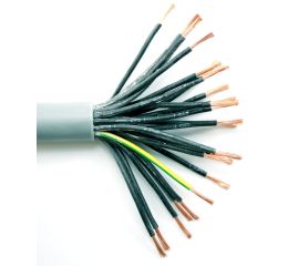Kabel YSLY-JZ 25 x 1 ovládací měděný pro pevné i pohyblivé uložení