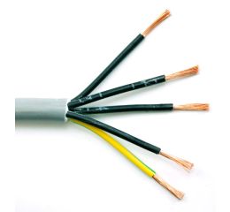 Kabel YSLY-JZ  5 x 1 ovládací měděný pro pevné i pohyblivé uložení