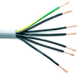 Kabel YSLY-JZ  7 x 0,75 ovládací měděný pro pevné i pohyblivé uložení