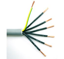Kabel YSLY-JZ  7 x 1 ovládací měděný pro pevné i pohyblivé uložení