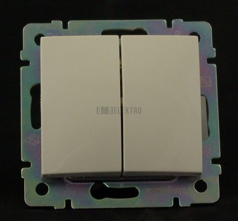 Valena spínač č.6+6 střídavý dvojitý béžový 774308 Legrand