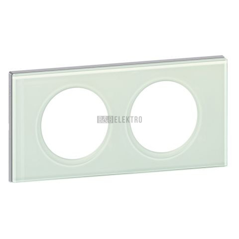 céliane rámeček 2-násobný sklo kaolínové typ 69312 legrand