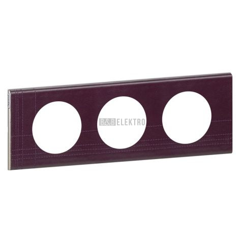céliane rámeček 3-násobný kůže fialová typ 69443 legrand