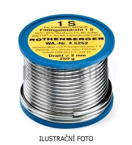 Letovací  drát, cínová pájka, cín S-Sn60Pb40E průměr 1mm na cívečce 100gramů