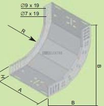 Koleno kab.žlabu 500/100 vnitř