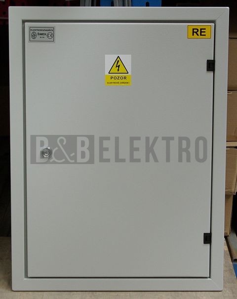 Rozvaděč elektroměrový RE/Z/101H 32A/3f+2A/1f pro ČEZ,EON elektroměr a HDO plechový IP43