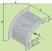 Koleno kab.žlabu 500/100vnější