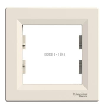 Asfora-EPH5800123 Rámeček jednonásobný, krémová  schneider