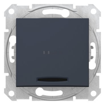SEDNA SDN1600170 Ovládač tlačítkový s orientační kontrolkou, ř. 1/0So, graphite  schneider