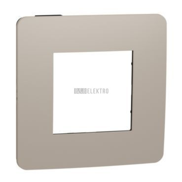 Unica Studio Color NU280228 Rámeček jednonásobný, taupe/černý, Schneider Electric