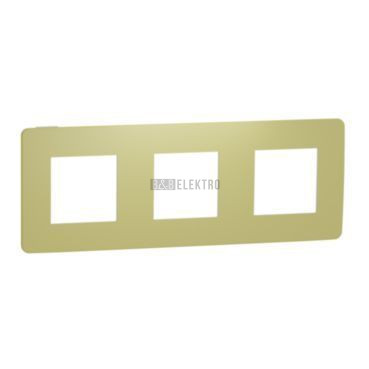 Unica Studio Color NU280611 Rámeček trojnásobný, světle zelený/bílý, Schneider Electric