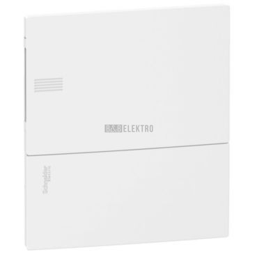 Rozvodnice   8-modulů pod omítku IP30 Mini Pragma bílá, bílé dvířka zapuštěná MIP22108