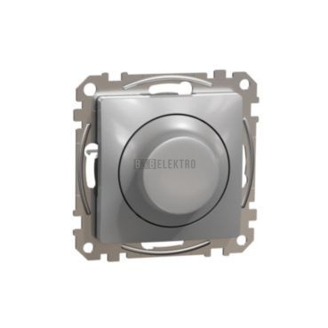 Stmívač SEDNA Design/Elements univerzální otočný pro LED aluminium (hliník) Schneider SDD113502