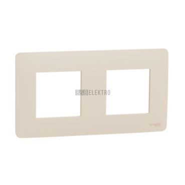 Unica Studio NU200444 Rámeček dvojnásobný, béžový, Schneider Electric