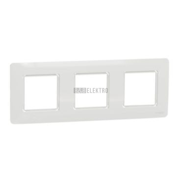 Unica Studio Outline NU230618 Rámeček trojnásobný, bílý, Schneider Electric