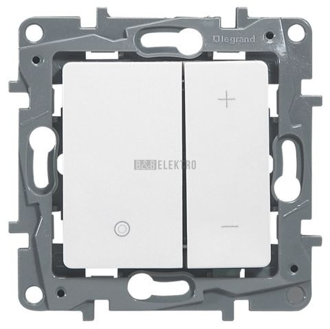 Niloé stmívač tlačítkový do 450W pro klasické a halogenové žárovky bílý 665115 Legrand