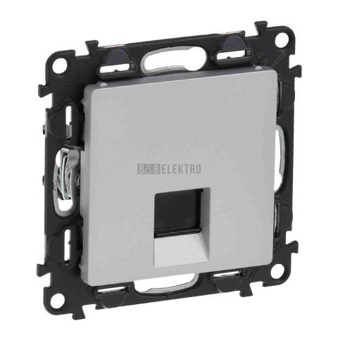 Valena LIFE zásuvka datová 1xRJ45 kategorie 5e UTP hliník typ 75C5UH1 legrand