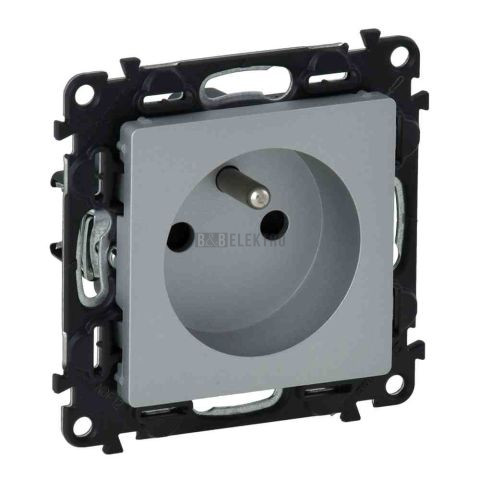 Valena LIFE zásuvka s přepěťovou ochranou třídy D hliník (plast) Legrand S753380