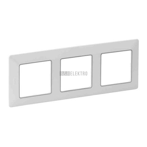 Valena LIFE rámeček trojnásobný bílý s chrom proužkem vodorovný i svislý Legrand 754033
