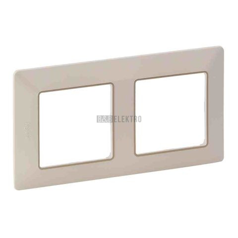 Valena LIFE rámeček dvojnásobný béžový se zlatým proužkem vodorovný i svislý Legrand 754062