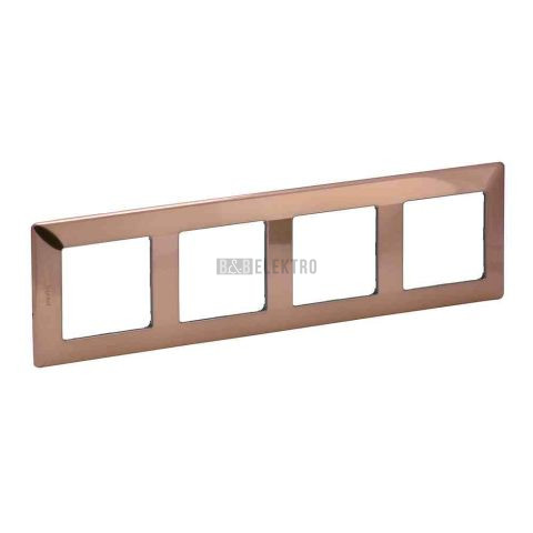 Valena LIFE rámeček čtyřnásobný měď vodorovný i svislý Legrand 754164