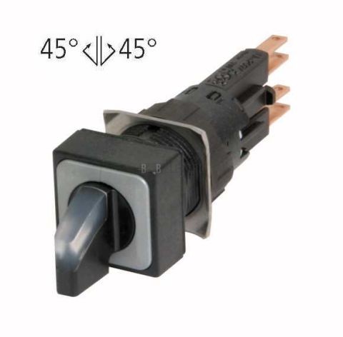 Q18LWK3-WS/WB ovl. hlavice přepínače prosvětlená 3polohová,funkce vratná,se žárovkou,bílá