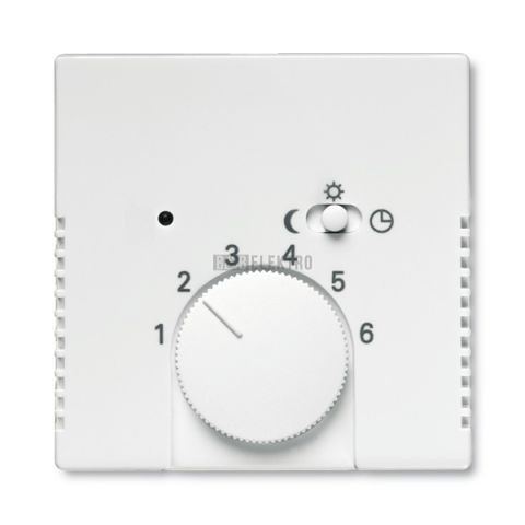 Future® linear, Busch-axcent® kryt termostatu s otočným ovládáním 2CKA001710A3886 mechová bílá ABB