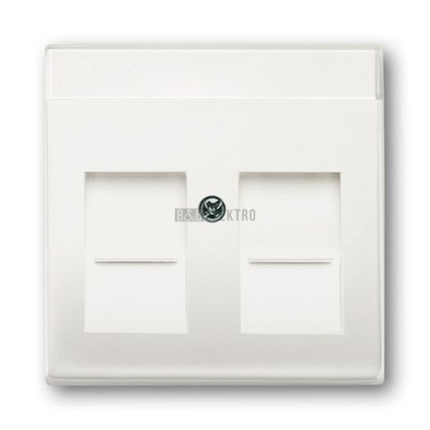 Future® linear, Busch-axcent® kryt zásuvky komunikační 2CKA001710A3887 mechová bílá ABB