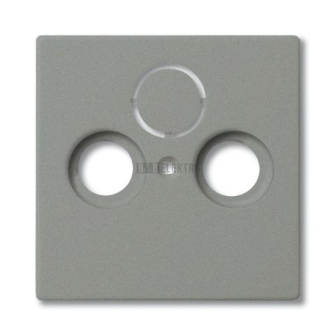 Solo, Busch-axcent 2CKA001724A4291 Kryt zásuvky televizní, rozhlasové a satelitní, metalická šedá, ABB