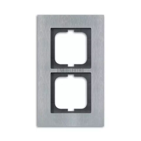 Solo® carat rámeček dvojnásobný pro vodorovnou i svislou montáž 2CKA001754A4255 ušlechtilá ocel ABB