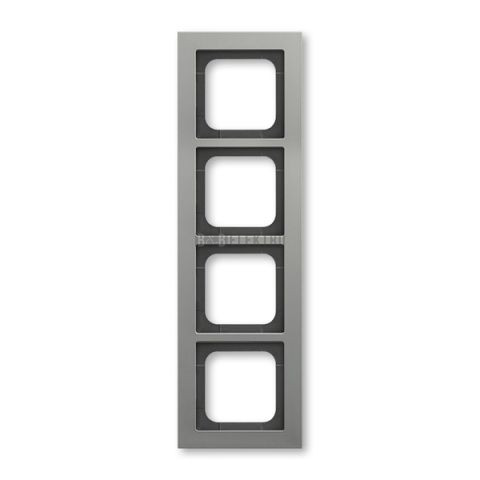 Busch-axcent 2CKA001754A4686 Rámeček čtyřnásobný, pro vodorovnou i svislou montáž, platinová, ABB