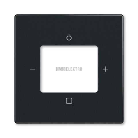 Future® linear, Busch-axcent® kryt zesilovače s tunerem nebo internetového rádia Busch-iNet 2CKA008200A0261 mechová černá ABB