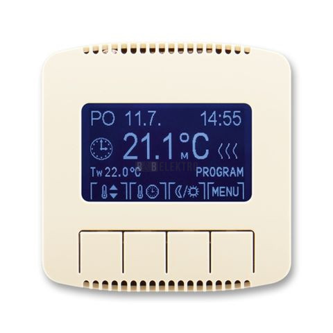Tango® termostat univerzální programovatelný (ovládací jednotka) 3292A-A10301 C slonová kost ABB