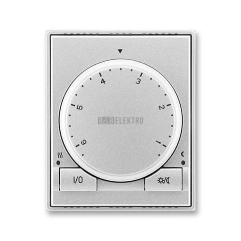 Kryt termostatu prostorového s otočným ovládáním, s upevňovací maticí 3292E-A00300 08 titanová ABB