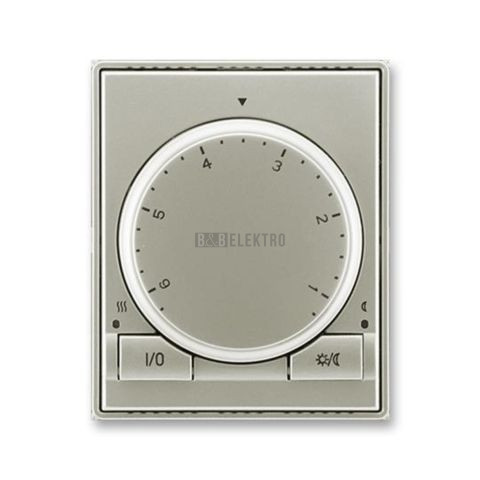 Kryt termostatu prostorového s otočným ovládáním, s upevňovací maticí 3292E-A00300 32 starostříbrná ABB