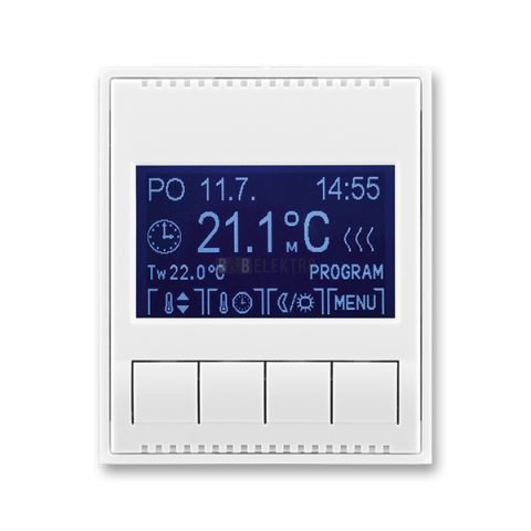 Element®, Time® termostat univerzální programovatelný (ovládací jednotka) 3292E-A10301 03 bílá/bílá ABB