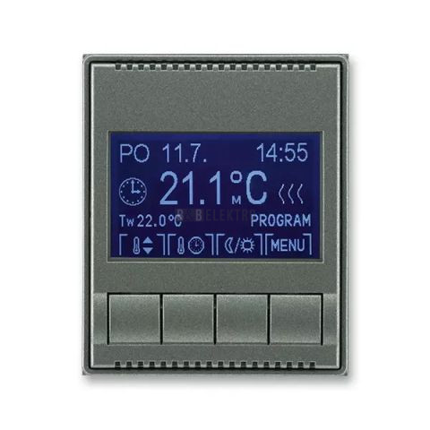 Time®, Time® Arbo termostat univerzální programovatelný (ovládací jednotka) 3292E-A10301 34 antracit ABB