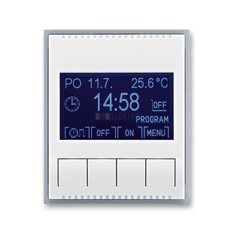 Element® hodiny spínací programovatelné (ovládací jednotka) 3292E-A20301 04 bílá/ledová šedá ABB