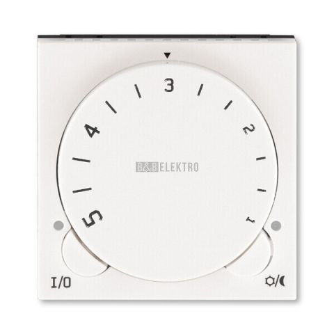 Levit M® kryt termostatu prostorového s otočným ovládáním a upevňovací maticí 3292H-A00300 68 perleťová / ledová bílá ABB