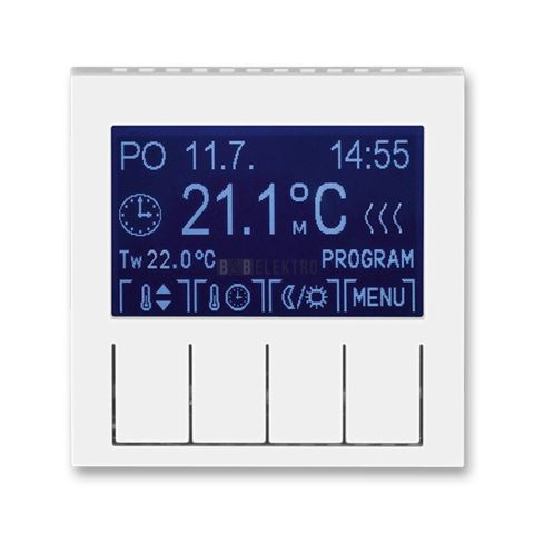 Levit® termostat univerzální programovatelný 3292H-A10301 01 bílá/ledová bílá ABB