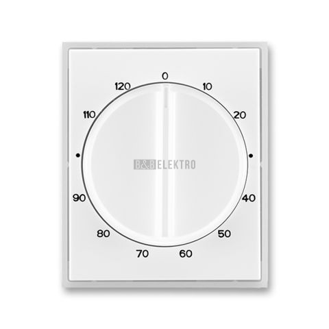 Time®, Element® kryt ovládače časového s otočným ovladačem 3294E-A00160 01 bílá/ledová bílá ABB