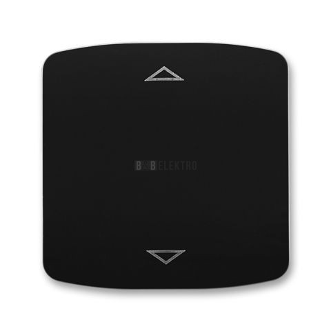 Tango® kryt spínače žaluziového s krátkocestným ovladačem a potiskem pro spínače Busch-Jalousiecontrol® II 3299A-A110 N černá ABB