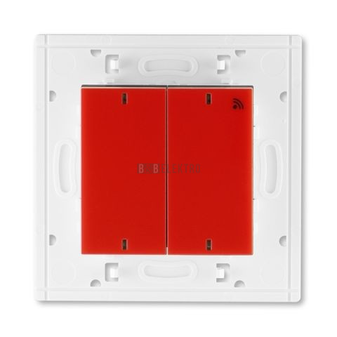 Levit® vysílač RF dvojnásobný, nástěnný, 868 MHz 3299H-A11908 65 červená/kouřová černá ABB