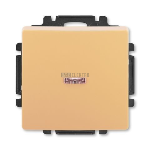 Swing® vypínač řazení č.7So křížový s průzorem 3557G-A07341 D1 béžová ABB