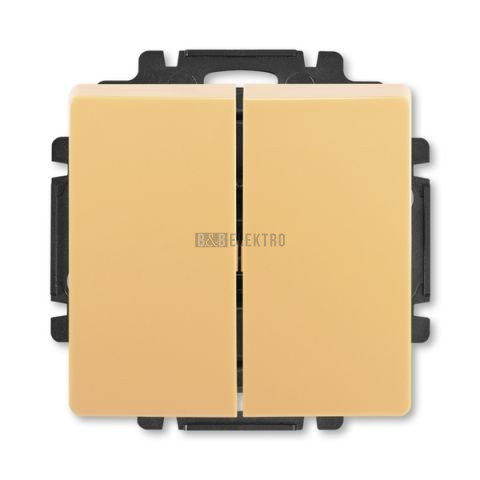 Swing® vypínač řazení č.6+6 (6+1) dvojitý schodišťový 3557G-A52340 D1 béžová ABB