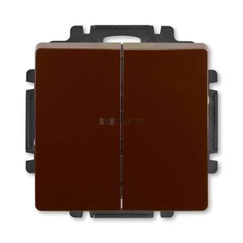 Swing® vypínač řazení č.6+6 (6+1) dvojitý schodišťový 3557G-A52340 H1 hnědá ABB