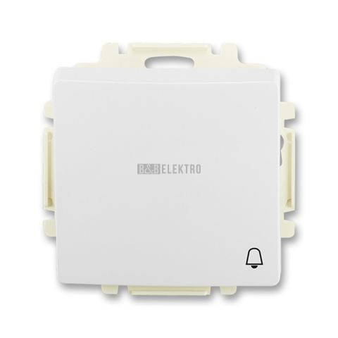 Swing®, Swing®L tlačítko zapínací řazení č.1/0 se symbolem zvonku 3557G-A80343 B1 jasně bílá ABB