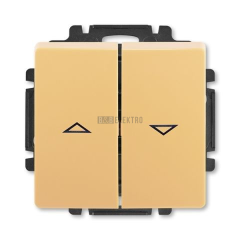 Swing® ovládač žaluziový jednopólový řazení č.1/0+1/0 s blokováním 3557G-A88340 D1 béžová ABB