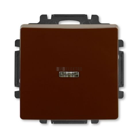 Swing® tlačítko zapínací řazení č.1/0So s průzorem 3557G-A91342 H1 hnědá ABB