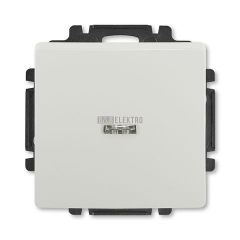 Swing® tlačítko zapínací řazení č.1/0So s průzorem 3557G-A91342 S1 světle šedá ABB